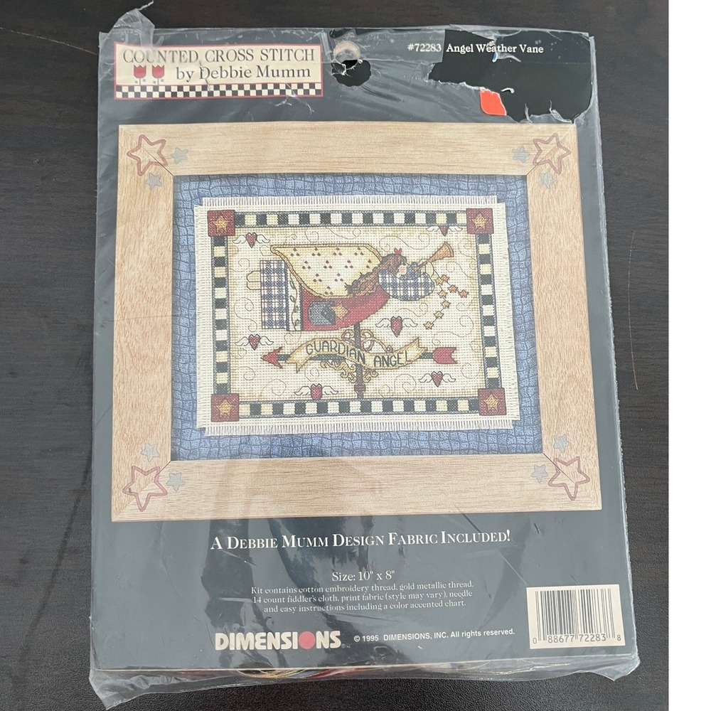 Dimensions Debbie Mumm Angel Weather Vane Counted Cross Stitch Kit 72283 10x8
